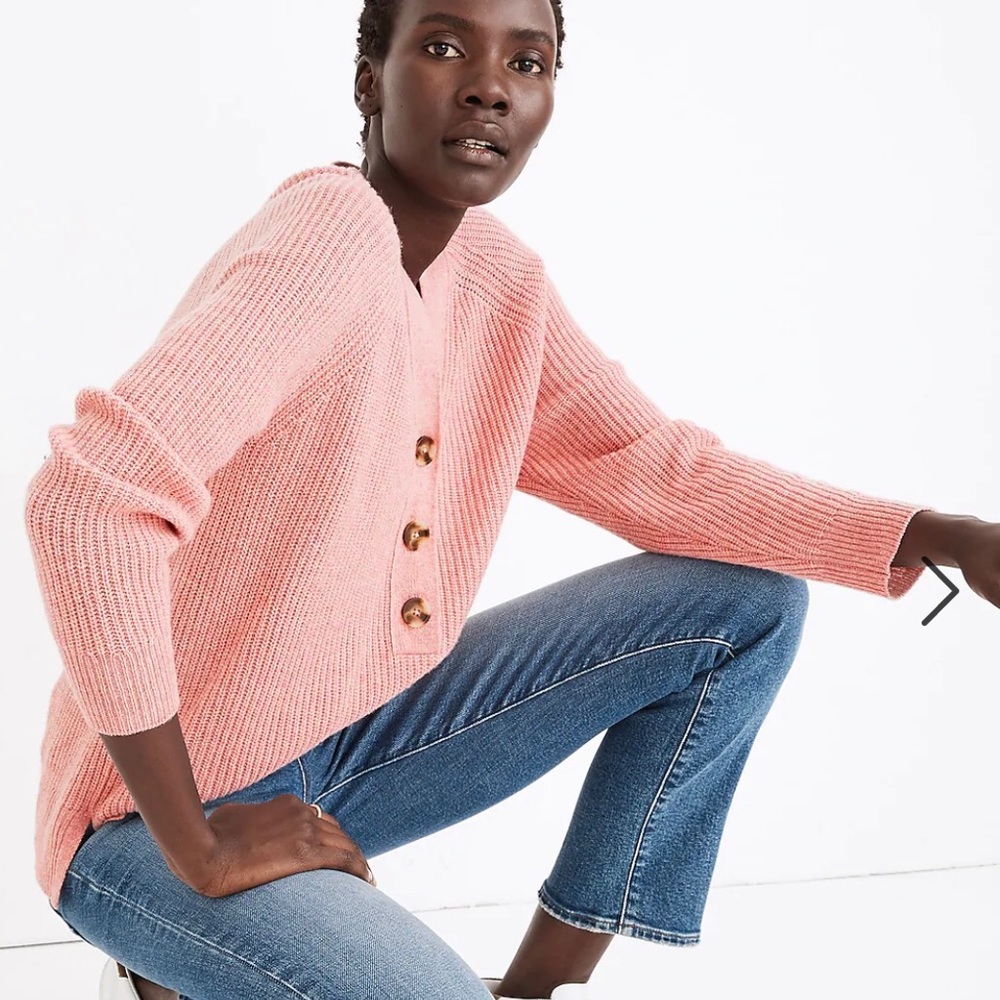 Madewell Ribbed Lyle Henley Sweater - Picture 3 of 4